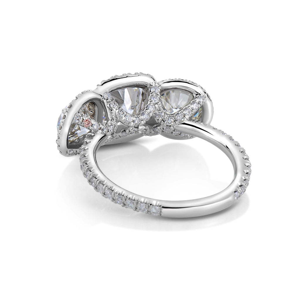 Celia Old Mine cut Diamond Engagement Ring in Platinum - David Alan