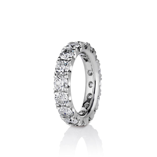 Emerson Round Brilliant cut Diamonds Band in Platinum