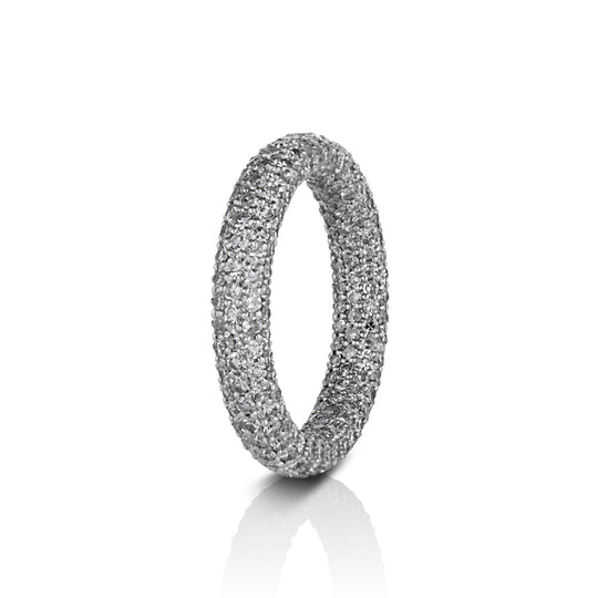 Grace Pavé Band in Palladium