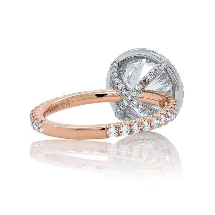Marni Round Brilliant cut Diamond Engagement Ring in 18K Rose Gold - David Alan