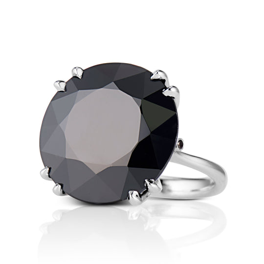 Mia Round Brilliant cut Quartz Cocktail Ring in Palladium