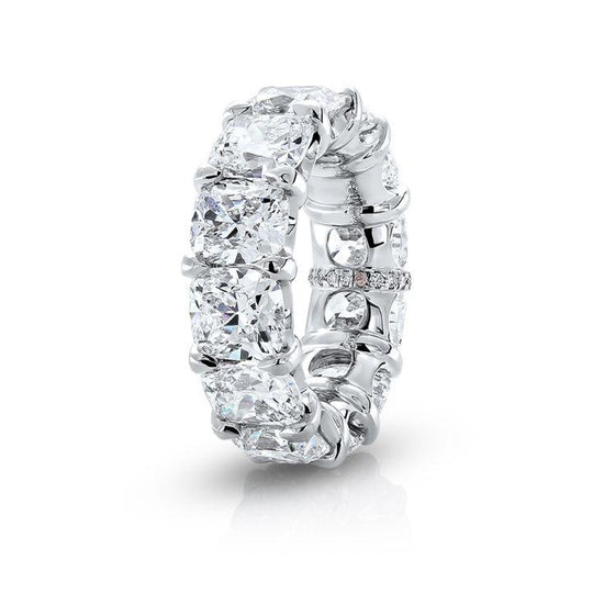 Presley Modern Cushion cut Diamonds Band in Platinum