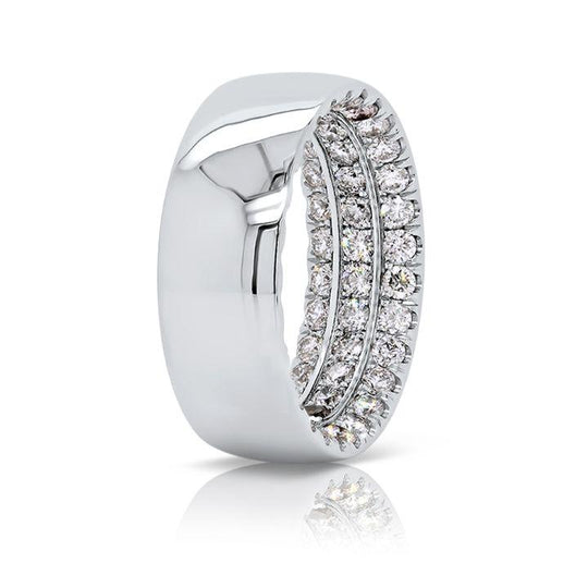 Whitney Pavé Band in Platinum