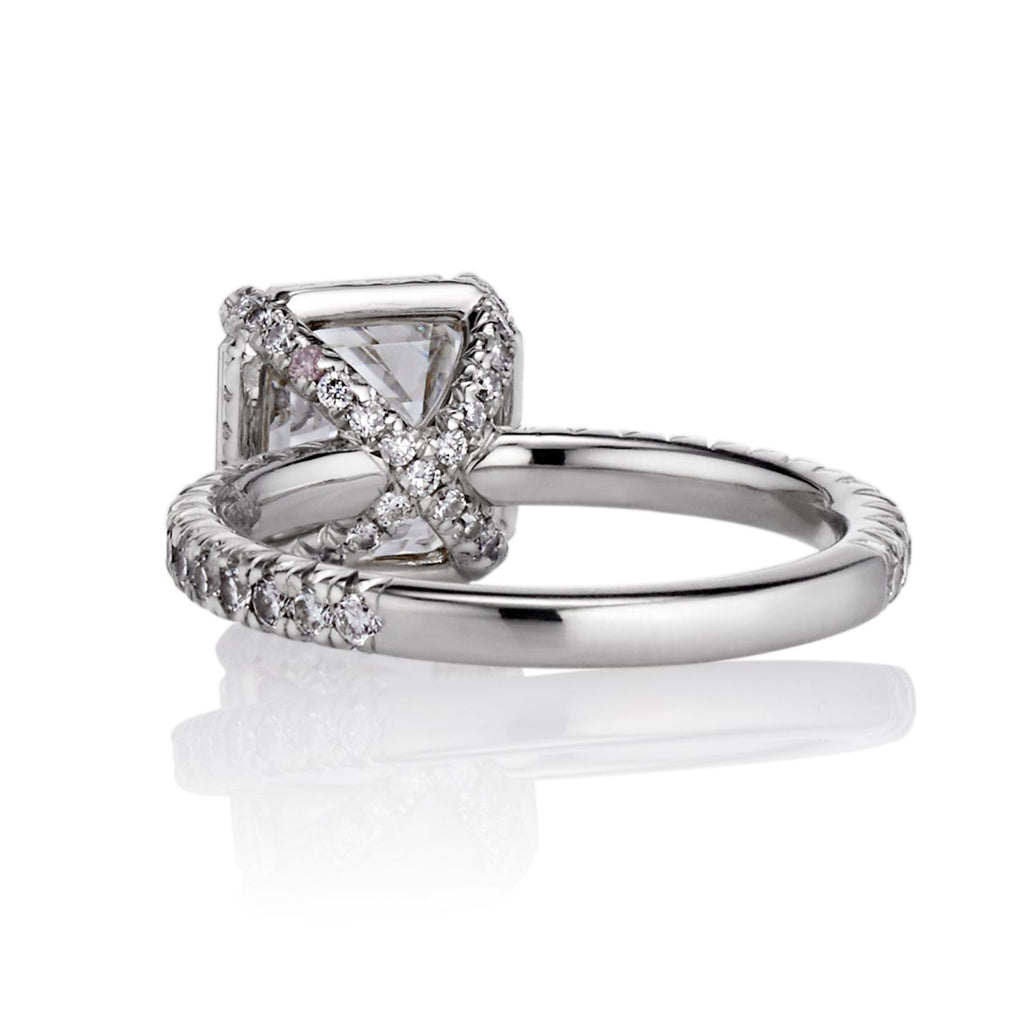 Lydia Asscher cut Diamond Engagement Ring in Platinum - David Alan