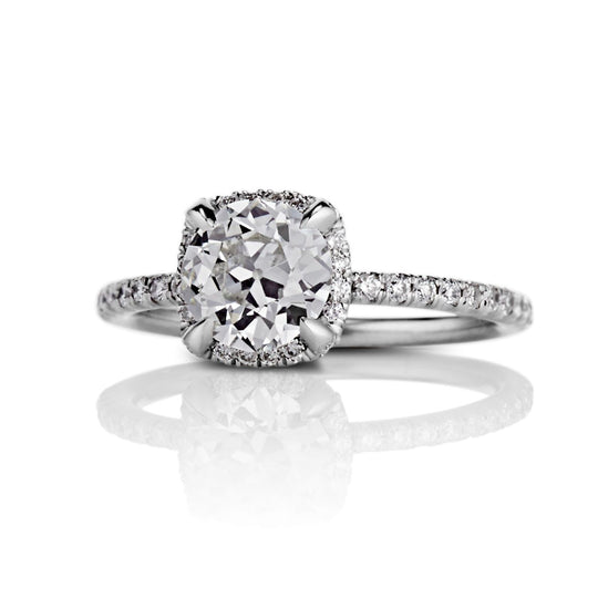Blake Old European cut Diamond Engagement Ring in Platinum