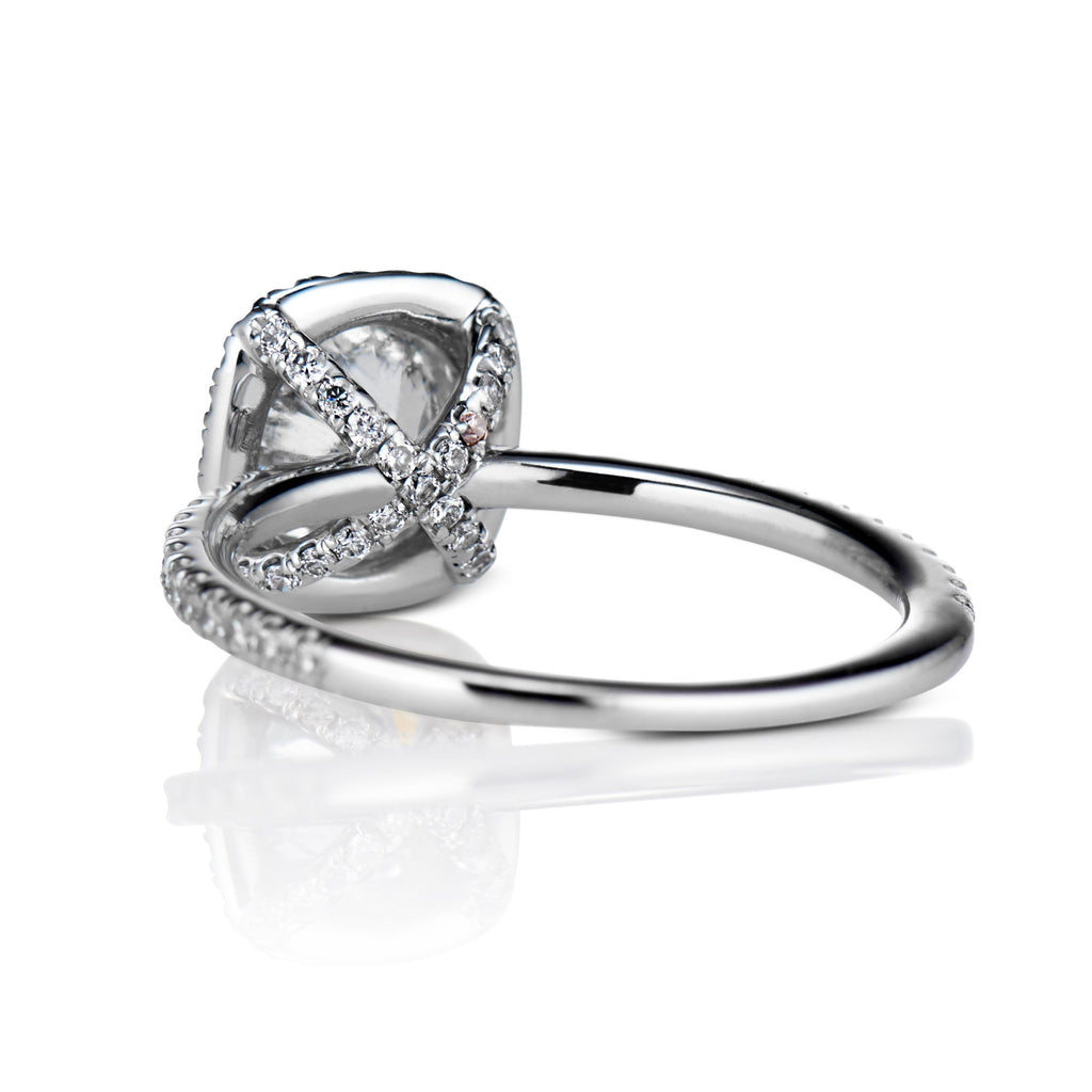 Marni Round Brilliant cut Diamond Engagement Ring in Platinum - David Alan