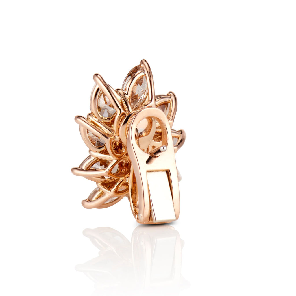 Nova Fancy Shaped Diamonds Earrings in 18K Rose Gold - David Alan